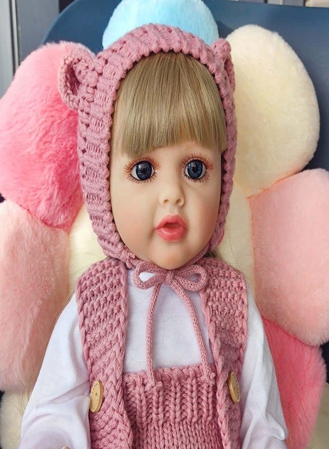 JOYJAY Lifelike Reborn Baby Girl Doll - 22 Inch Sleeping Realistic Newborn Baby Dolls That Look Real Gift for Kids Age 3+ Multicolor - Image 1